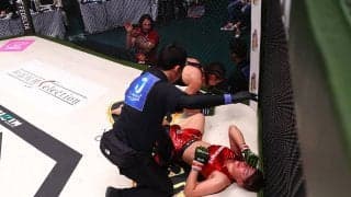 【RIZIN】女王RENA、仏グラップラーの“早わざ”膝十字に悶絶タップアウトで一本負け　9カ月ぶりの復帰戦Vならず