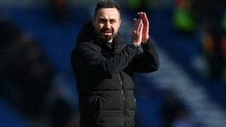 6発快勝のブライトン指揮官、三笘薫ら主力のベンチスタートに「正しい選択だった」