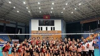 久光　アジアクラブ女子選手権大会　5-9位決定戦初戦で勝利