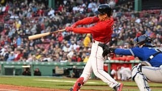 【MLB】吉田正尚、メジャートップ11試合連続安打　グリーンモンスター上部直撃の先制二塁打