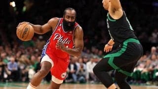 エンビードを欠いたシクサーズ、セルティックスとの初戦を制す…ハーデンが45得点の大暴れ