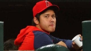 【MLB】“濡れ髪”大谷翔平が「色っぽくて好き」　ユニ脱いだ試合後に興奮「ファンサですか？」