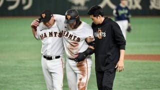 巨人が中田翔を抹消　リーグ単独トップ7本塁打も4日の走塁で足負傷…5日の公示