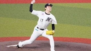 佐々木朗希、5回まで無安打投球で降板　強風味方に12K…両リーグ最速の50奪三振に到達