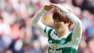 「なんてゴールだ」「素晴らしい」古橋亨梧の24点目は華麗な連係！旗手怜央との日本人ライン開通「今まで最高のストライカー」