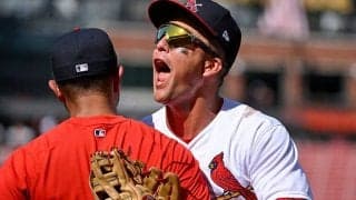 【MLB】ヌートバーの“超低空ダイブ”に「惚れるわ」　場内騒然…爆走美技が「とんでもない」