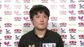 準優勝 張本智和「2連敗していたのでリベンジしたかったが、相手が強かった」試合後インタビュー【卓球 全農CUP】