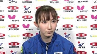 優勝 早田ひな「ポイントを離せば最後は選考会に出場せずに強化に当てられる」試合後インタビュー【卓球 全農CUP】