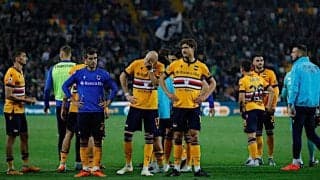 サンプドリアが4節を残してセリエB降格…