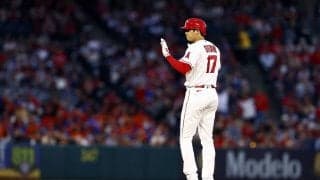 【MLB】大谷翔平、右手一本で161キロ技ありタイムリー二塁打　「いかに力強いかだ」と実況も感心しきり