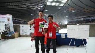 デフバレーボール日本代表選手がVリーグファイナル会場で大会を告知