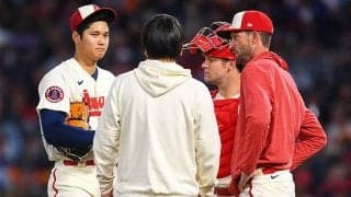 【MLB】大谷翔平の“異変”に心配の声「大丈夫かな」　米記者も指摘…5回途中に「なにか確認」