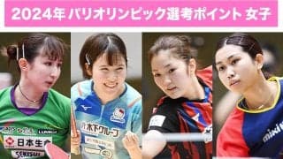 【卓球 パリ五輪選考レース】女子は早田ひなが独走、東京五輪金の伊藤美誠 ポイント稼げず7位に後退