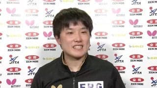 張本智和 準優勝で戸上にリベンジ誓う「一番苦手な相手に最後まで競ることができた」【卓球 全農CUP】
