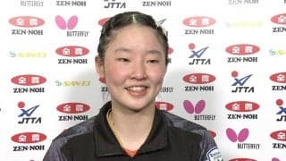 14歳・張本美和 選考会自身最高の準優勝「これからも成長を止めずに自分らしくプレーしたい」【卓球 全農CUP】