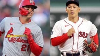 「２人のレジェンド」ヌートバーと吉田正尚の”再会”をMLBが激写！日本＆現地ファンに反響「去年までは全く想像できないシーン」