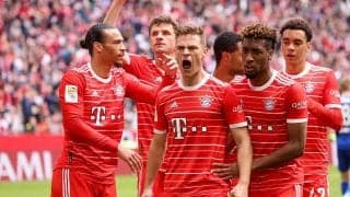 バイエルンが圧巻の6発で首位キープ、後半から出場の吉田は4失点目に関与《ブンデスリーガ》