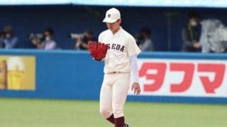 追い上げ及ばず悔しい敗戦　明大の胴上げを阻止できず／明大２回戦