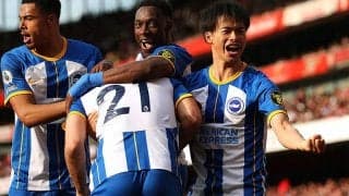 躍動ブライトンがアーセナル逆転優勝の夢打ち砕く！　フル出場三笘薫は右→左で本来の輝き放つ《プレミアリーグ》