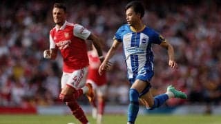 「ブラジル人選手のよう」冨安のライバルをフェイント勝負で完全に抜いた三笘薫に称賛「なんて選手なんだ...」