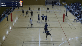 関西大学バレーボール連盟 男子1部春季リーグ戦 Aコート【見逃し配信】