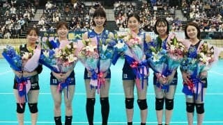 石井優希らが涙と笑顔で引退　久光の新アリーナでセレモニーマッチを実施