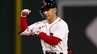 「今夜も大活躍だ」吉田正尚が三塁打＆二塁打のマルチ安打！米識者は「マサタカが打線を驚異にしている」