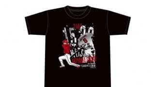 広島、秋山翔吾のNPB通算1500安打記念グッズ発売　Tシャツは「突破」と「千五百」