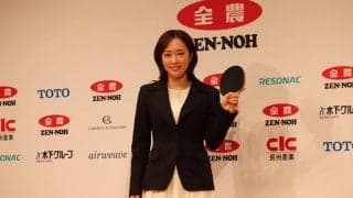 【卓球】石川佳純、中国語披露で今後語る「感謝を伝えたい」　“47都道府県ツアー”にも「あと40カ所残っている」と意欲