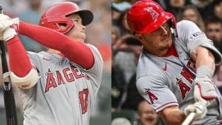 【MLB】「ロケットみたい」　大谷翔平と仲良く2桁到達…“トラウタニ弾”に歓喜「最強コンビ」