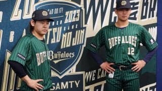 宮城も仰天…衝撃の緑色ユニに「攻めたなと」　オリが今季「夏の陣」特別デザイン発表