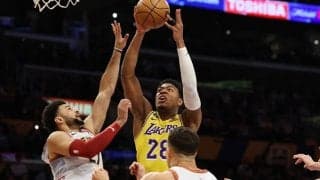 レイカーズがナゲッツとの西決勝で4連敗…今POで初先発の八村塁は4戦連続2ケタの10得点、NBA4年目終了