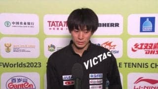 【世界卓球】戸上隼輔 インタビュー「何もできなかった。実力の差を痛感した」王にリベンジならず 2回戦敗退