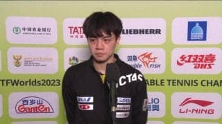 【世界卓球】宇田幸矢 はりひなペアに完敗「安定感、実力 全てが相手が上だった」