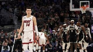 プレーオフ初戦で右手を骨折したヒートのタイラー・ヒーローが復帰に向けて前進か？