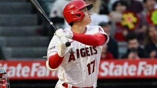 地上114センチの衝撃的な一打！ 大谷翔平の4試合ぶりの12号に米驚愕「ピッチャーが逆方向に」「スペクタクルだ」