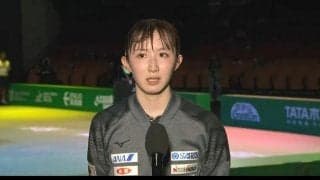 【世界卓球】早田ひな インタビュー 「一つずつ丁寧にプレーしたい」長﨑美柚との日本最強サウスポー対決を制す