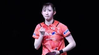 【世界卓球】早田ひな メダル決定戦進出！韓国の鉄人カットマンをストレートで撃破