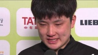 【世界卓球】張本智和 涙のベスト8敗退「自分を信じて頑張りたい」