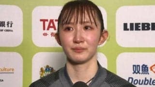 【世界卓球】早田ひな「大舞台で勝つことできて嬉しい」1時間10分超えの死闘を制し、涙のメダル獲得