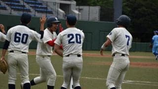 [準硬式野球] 柴崎の力投と高橋の３点本塁打で接戦を制す！春リーグ戦２位確定！