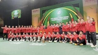 【世界卓球】超貴重！大会終了 セレモニー直後の中国代表選手団の写真撮影に潜入