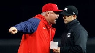 【MLB】エ軍ネビン監督、判定に猛抗議で今季2度目の退場　好機で三振…帽子取り球審に激昂