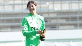 浦和Lの守護神、前節からのリバウンドメンタリティでPOTM選出のGK福田史織「梢さんが泣いているのを見て優勝したと感じた」