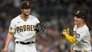 【MLB】ダルビッシュ、誠也と初対決「あ、鈴木君だ」　貫禄の2Kも「嫌だなと思いながら…」