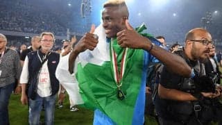 「僕は従うだけ」セリエA初のアフリカ人得点王となったオシムヘン、ナポリに愛着も去就に言及「会長が決めること」