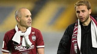 神戸のサンペール、別れ近づく偉大なる“先輩”イニエスタを語る「彼と競って苦しんだこともある」