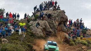 WRCサルディニア：WRC2は最終SSで首位フルモーがコースオフ、アンドレアス・ミケルセンが逆転優勝
