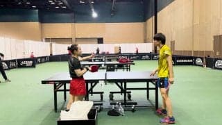【世界卓球】これは貴重！伊藤美誠 vs 戸上隼輔 会場練習