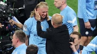 「夢にも思わなかった」3冠達成、リーグとCLで得点王のハーランドが歓喜！ グアルディオラ監督も称える「世界最高の監督」